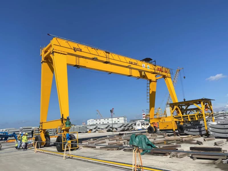 200t Shipbuilding Gantry Crane 180m Span 50m Lift for Shipyard Italy