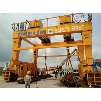 200t Shipbuilding Gantry Crane 50m Span 60m Lift for Shipyard Poland