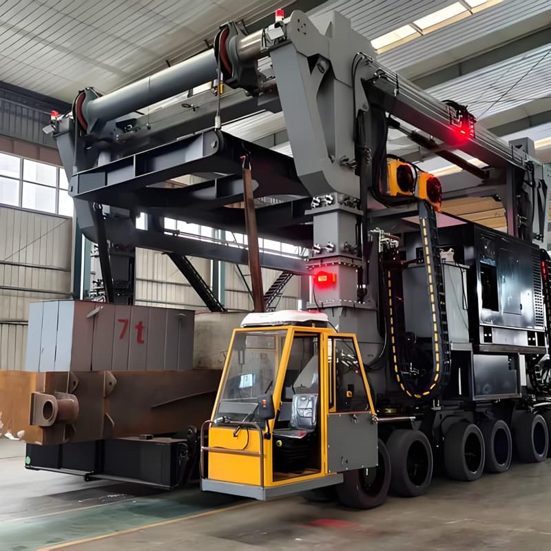 50t Straddle Carrier 23.47m Span 12m Lift for Alexandria Port Egypt