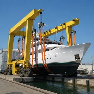 50t Marine Travel Lift 6.4m Span 6.6m Lift for Yacht Marina USA