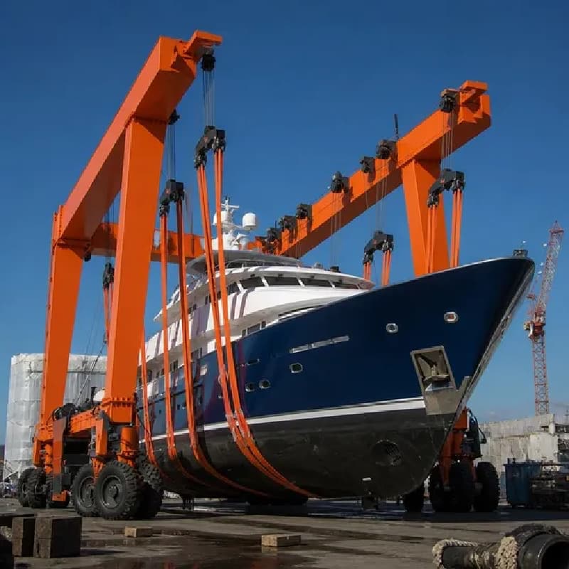 25t Marine Travel Lift 5.6m Span 5.8m Lift for Shipyard S.Africa