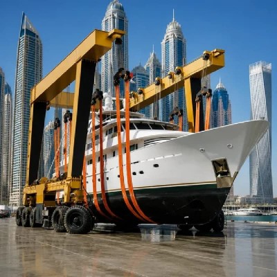 25t Marine Travel Lift 5.6m Span 5.8m Lift for Boat Yard Poland