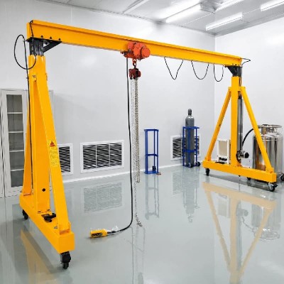 Dongqi 10t Manual Mobile Gantry Crane 6m Span 6m Lift Warehouse India
