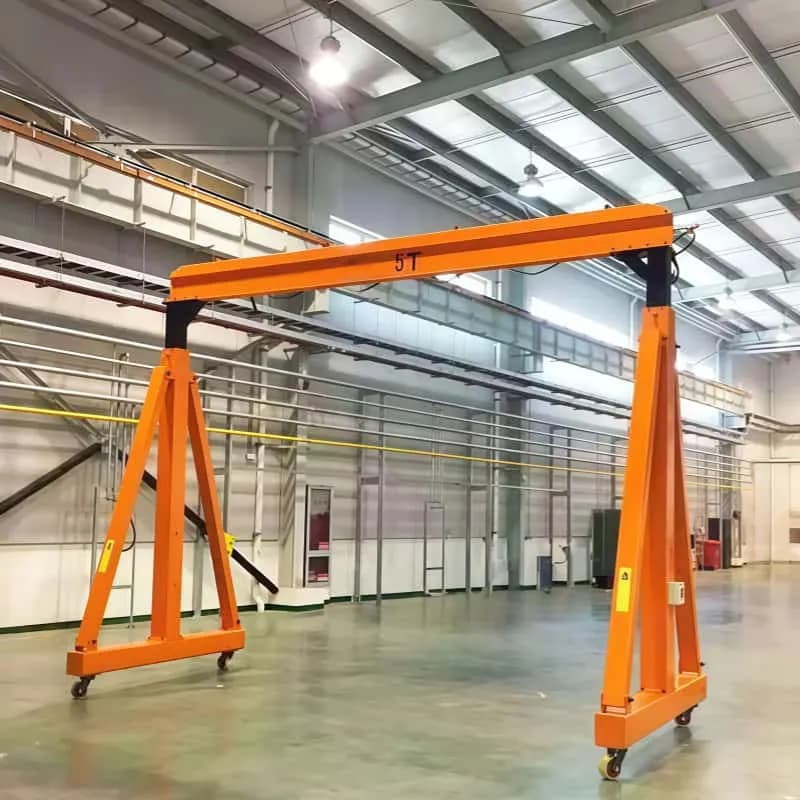 Dongqi 10t Manual Mobile Gantry Crane 4m Span 4m Lift Workshop Australia