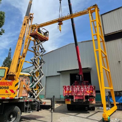 Dongqi 0.5t Manual Mobile Gantry Crane Electric Hoist 8m Span Ukraine