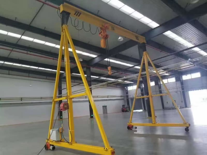 Dongqi 0.5t Manual Mobile Gantry Crane Electric Hoist 10m Span Ireland