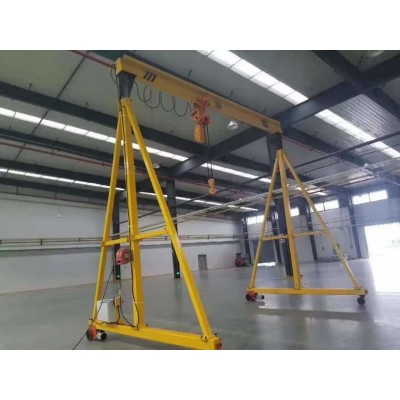 Dongqi 0.5t Manual Mobile Gantry Crane Electric Hoist 3m Span Iceland