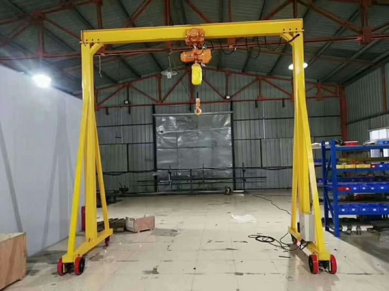 Dongqi 0.5t Manual Mobile Gantry Crane Electric Hoist 10m Span Ireland