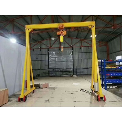 Dongqi 0.5t Manual Mobile Gantry Crane Electric Hoist 7m Span Malta