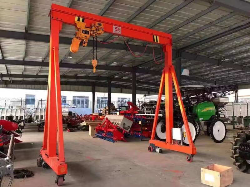 Dongqi 0.5t Manual Mobile Gantry Crane Electric Hoist 3m Span Iceland