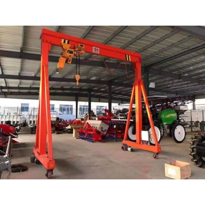 Dongqi 0.5t Manual Mobile Gantry Crane Electric Hoist 9m Span Cyprus
