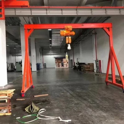 20t Electric Mobile Gantry Crane 5m Span 5m Lift Installation Dominican Republic