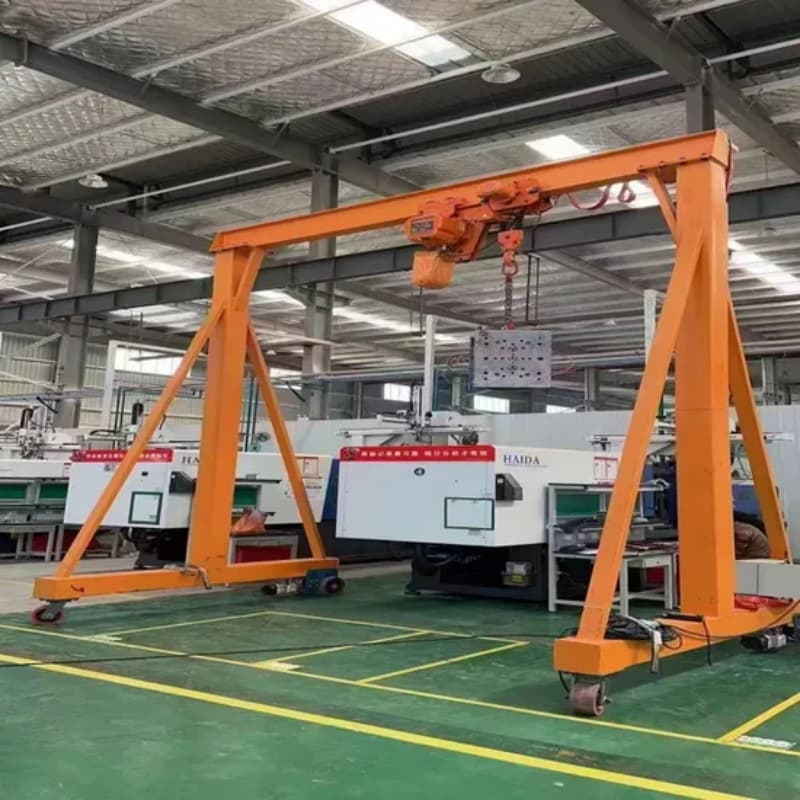 20t Electric Mobile Gantry Crane 5m Span 5m Lift Installation Dominican Republic