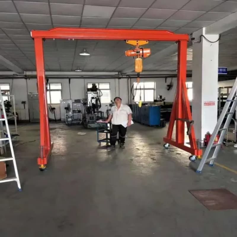 Dongqi 20t Electric Mobile Gantry Crane 12m Span 2m Lift Workshop Bahamas