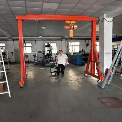 Dongqi 20t Electric Mobile Gantry Crane 12m Span 2m Lift Workshop Bahamas