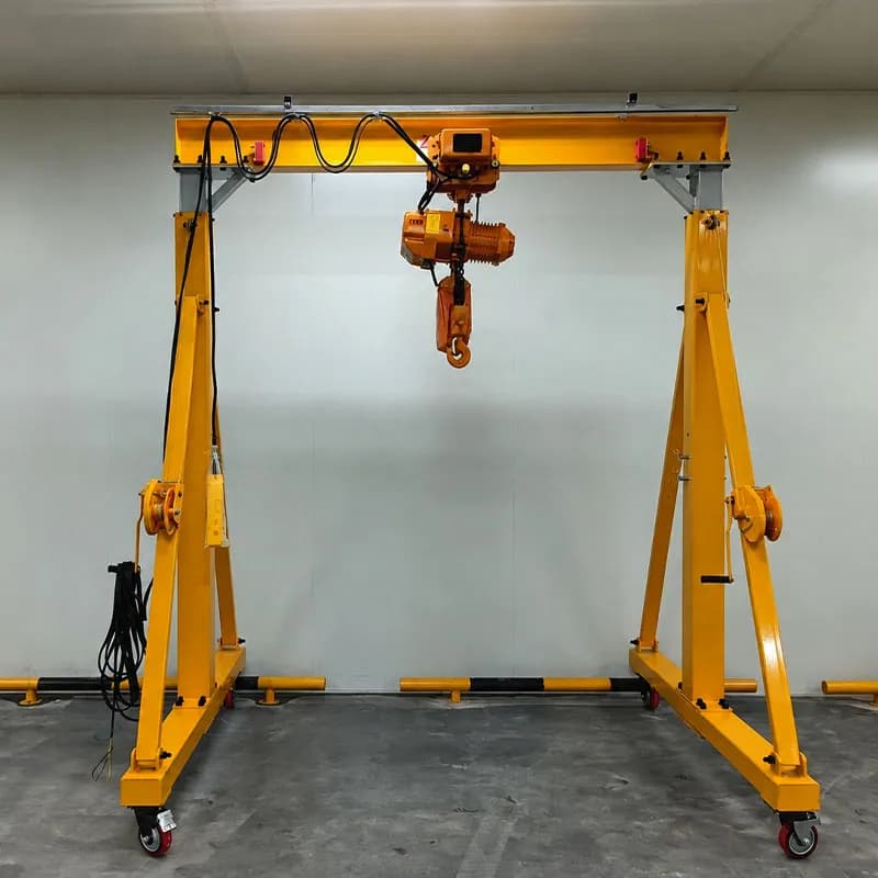 Dongqi 20t Adjustable Portable Gantry Crane 7m Span 7m Lift Repair Jamaica
