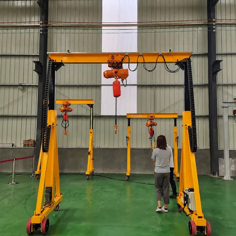 Dongqi 20t Adjustable Portable Gantry Crane 4m Span 4m Lift Workshop Panama