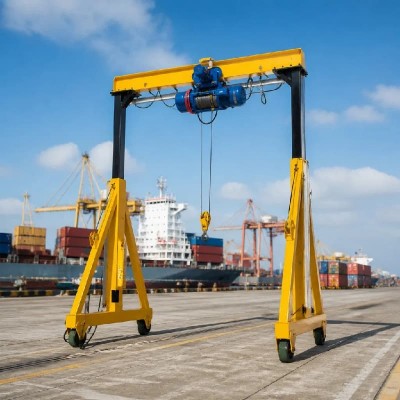 20t Adjustable Portable Gantry Crane 5m Span 5m Lift Dominican Republic