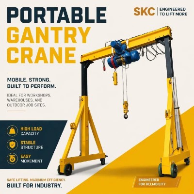 Dongqi 20t Adjustable Portable Gantry Crane 7m Span 7m Lift Repair Jamaica
