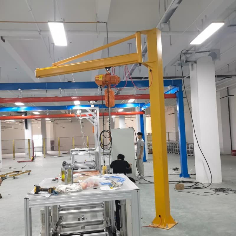 Dongqi 5t Freestanding Jib Crane 2m Span 3m Lift Warehouse Argentina
