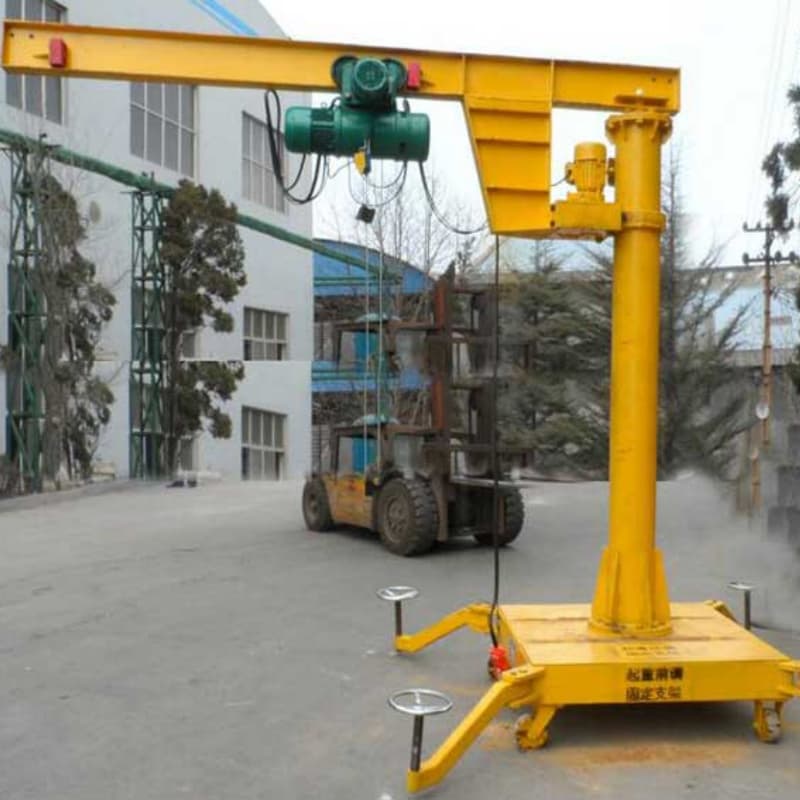 Dongqi 0.5t Mobile Jib Crane 3m Span 1m Lift Mine Croatia