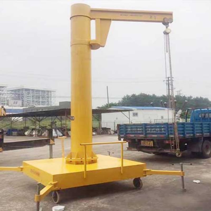 Dongqi 0.5t Mobile Jib Crane 2.5m Span 3m Lift Workshop Cyprus
