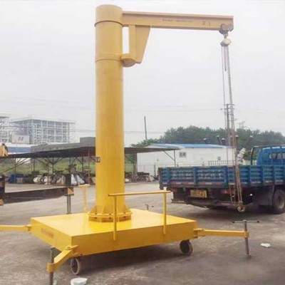 Dongqi 0.5t Mobile Jib Crane 2.5m Span 3m Lift Workshop Cyprus