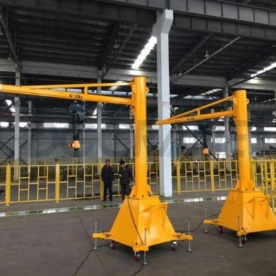 Dongqi 0.5t Mobile Jib Crane 3m Span 1m Lift Mine Croatia