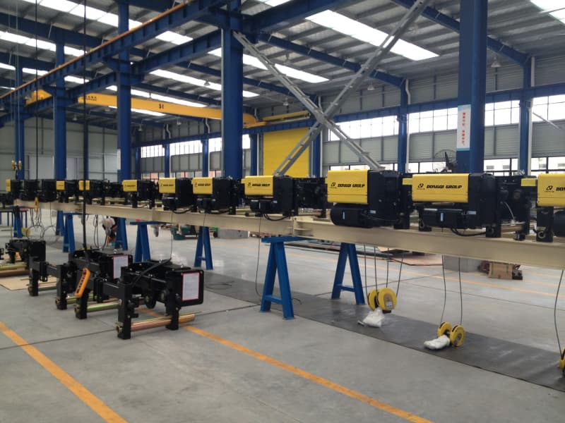 Dongqi 5t NR Low Headroom Electric Hoist 9m Lift for Warehouse Belgium
