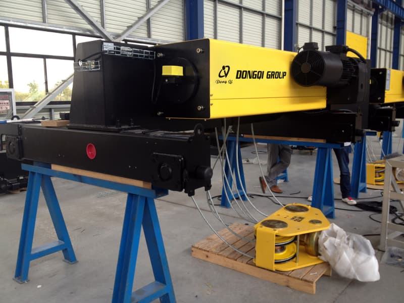 Dongqi 5t NR Low Headroom Electric Hoist 9m Lift for Warehouse Belgium