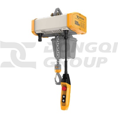 Dongqi 0.5t Fixed Electric Chain Hoist 9m Lift Fast Maintenance for Korea