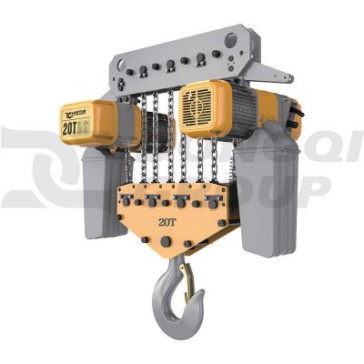 20 Ton European Fixed Chain Hoist 6m Lift Continuous for Bahrain Facility