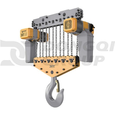 30 Ton European Fixed Electric Hoist 6m Lift Fast Maintenance for Gabon Industry