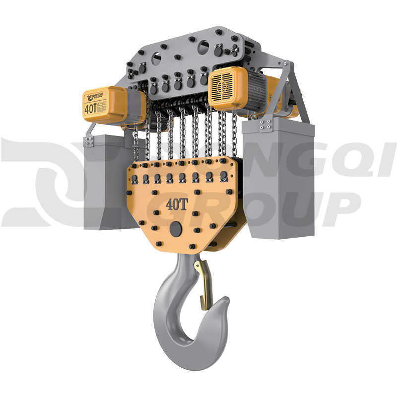 Dongqi 40t Fixed Electric Chain Hoist 3m Lift Compact for Puerto Rico Factory