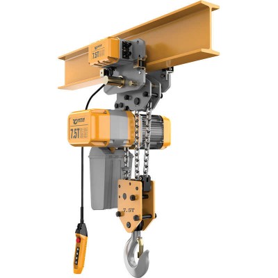 Dongqi 7.5t Traveling Electric Chain Hoist 9m Lift for Steel Mill Vanuatu