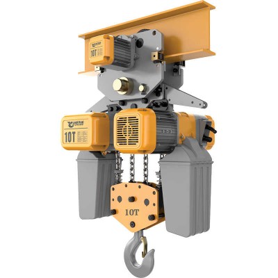 Dongqi 10t Traveling Electric Chain Hoist 12m Lift for Port Latvia