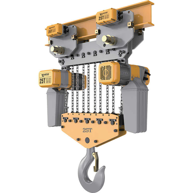 Dongqi 25t Traveling Electric Chain Hoist 18m Lift for Monorail Chile