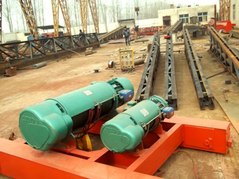 Dongqi 1t Double Girder Crab Hoist 12m Lift Workshop Low Price Taiwan
